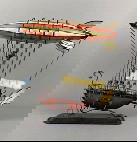 Homeroots Steampunk Airship Metal Model