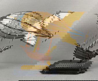 Steampunk Airship Metal Model