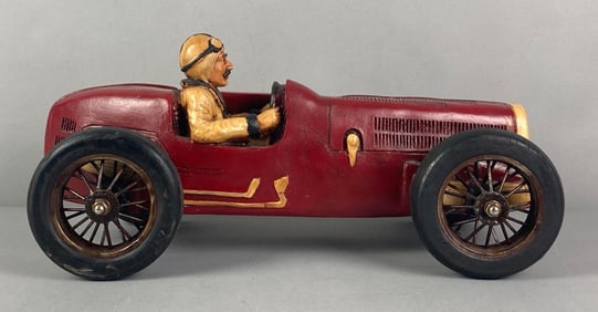Replica 1920s Bugatti Resin Race Car Model