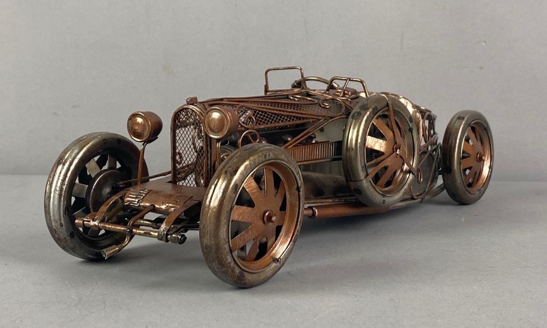Handicrafts Steampunk 1924 Bugatti Type 35 Open Frame Model (1 of 3)