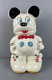 Vintage Disney Turnabout Mickey / Minnie Mouse Cookie Jar