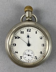 Antique Elgin National 15 Jewel Open-Face Pocket Watch