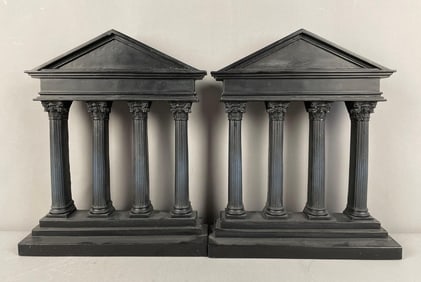 Set of Resin Greek Architectural Columns Bookends