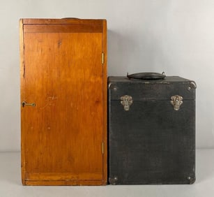 Group of 2 Vintage Scientific Instrument Cases