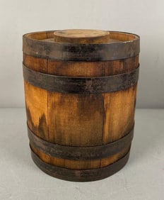 Vintage Small Wood Barrel