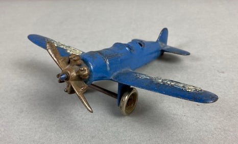 Vintage Travel Air Mystery Cast Iron Toy Plane