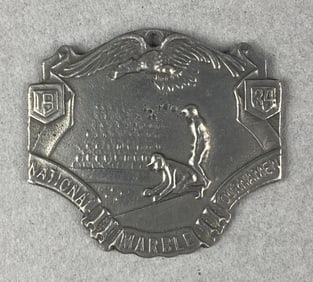Antique 1934 National Marble Tournament School Championship Medal