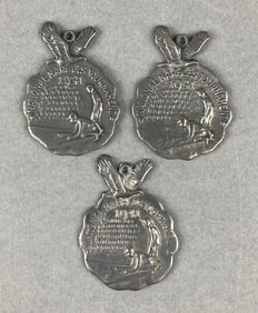 Group of 3 Antique 1941 National Marble Tournament