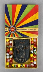 Vintage Box of Master Made Marbles