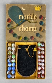 Vintage Box of Marble Champ No.V59 Marbles