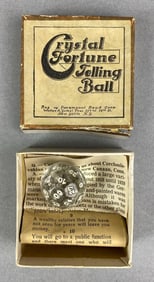 Antique Crystal Fortune Telling Ball Game