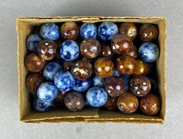 Group of Agate Imitation Marbles