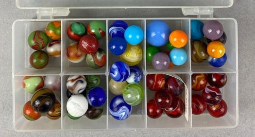 Group of Assorted Vintage Marbles
