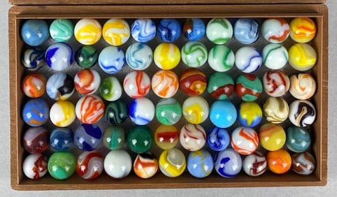 Group of Vintage Shooter Marbles