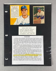 1952 Bowman Pee Wee Reese Card And More