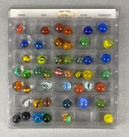 Group of Vintage Assorted Color Cat Rye Marbles