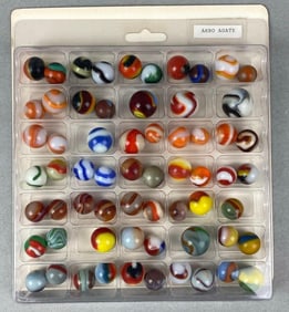 Group of Vintage Akro Agate Marbles