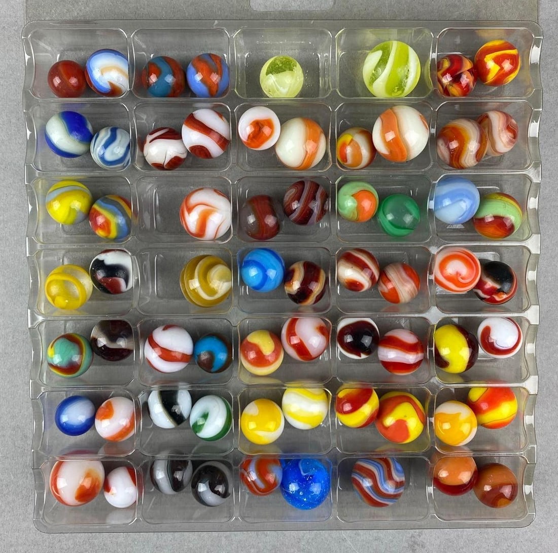 Group of Assorted Vintage Marbles (1 of 2)