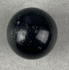 Undecorated Cane Cut Black Opaque Marble