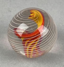 Antique German Swirl Glass Shooter Marble