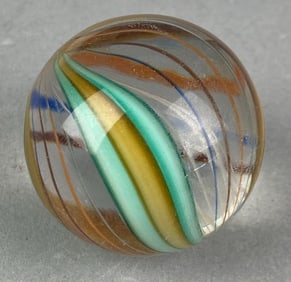 Antique German Swirl Glass Shooter Marble