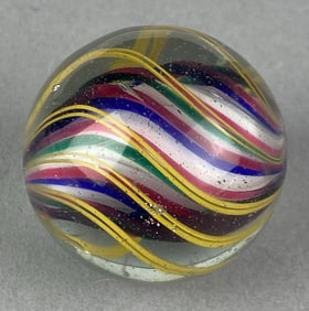 Antique German Swirl Glass Shooter Marble