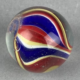 Antique German Swirl Glass Shooter Marble