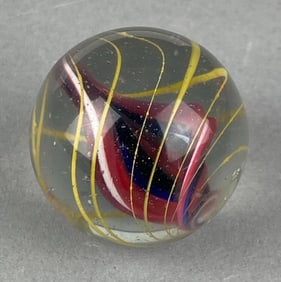 Antique German Swirl Glass Shooter Marble