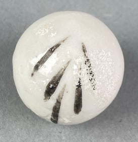 1870s Chinese Leaf Spray Bird Tracks Marble