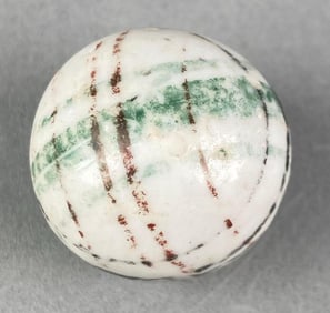 Vintage Chinese Intersecting Single Lines Marble