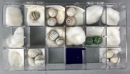 Group of 14 Antique Assorted Marbles