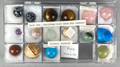 Group of 16 Assorted Mineral Marbles