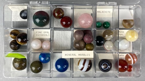Group of Assorted Mineral Marbles