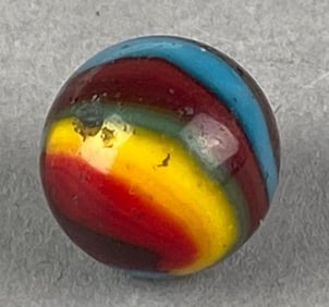 Peltier Glass Co. Superman Glass Marble