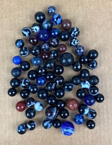 Group of Metamorphic and Early Crimson Marbles