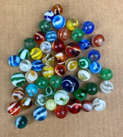 Group of Transparent Corkscrew/ Snake Marbles