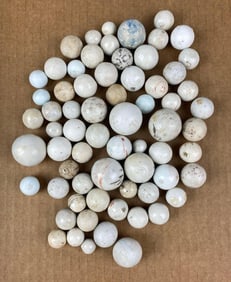 Group of China Glazed Marbles