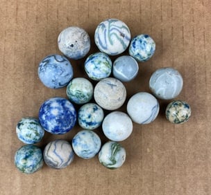 Group of Jasper Marbles