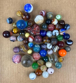 Group of Single Pontil Marbles
