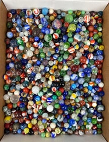 Large Group of Assorted Marbles