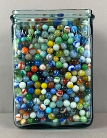 Large Group of Assorted Marbles