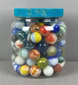 Group of Assorted Shooter Marbles
