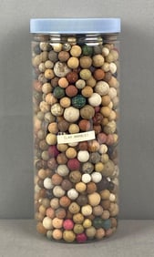 Large Group of Clay Marbles