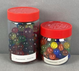 Group of Fluorescent Marbles