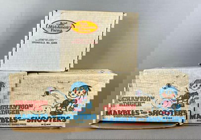 Group of 2 1977 Imperial Toy CorporationMarble and Shooter Boxes and More
