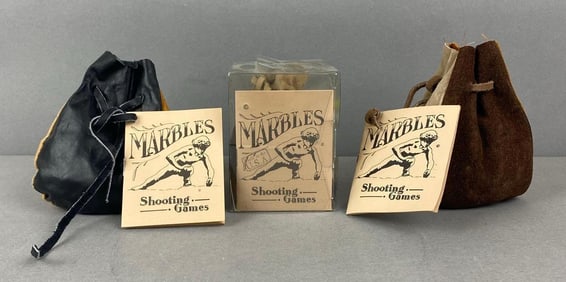 Group of 3 Recreational Woodcraft Marble Shooting Games