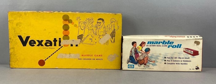 Group of 2 Vintage Marble Games