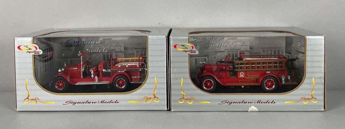Group of Signature Models Die-Cast Fire Trucks (1 of 3)
