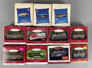 Group of Lionel Locomotive Hallmark Keepsake Ornaments