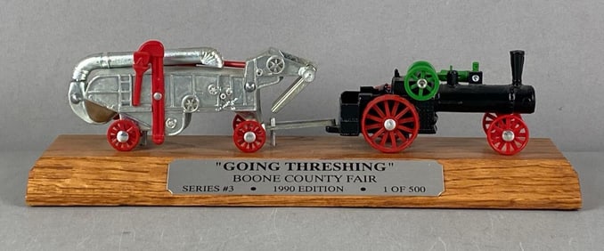 1990 Boone County Fair Die-Cast Threshing Tractor Souvenir